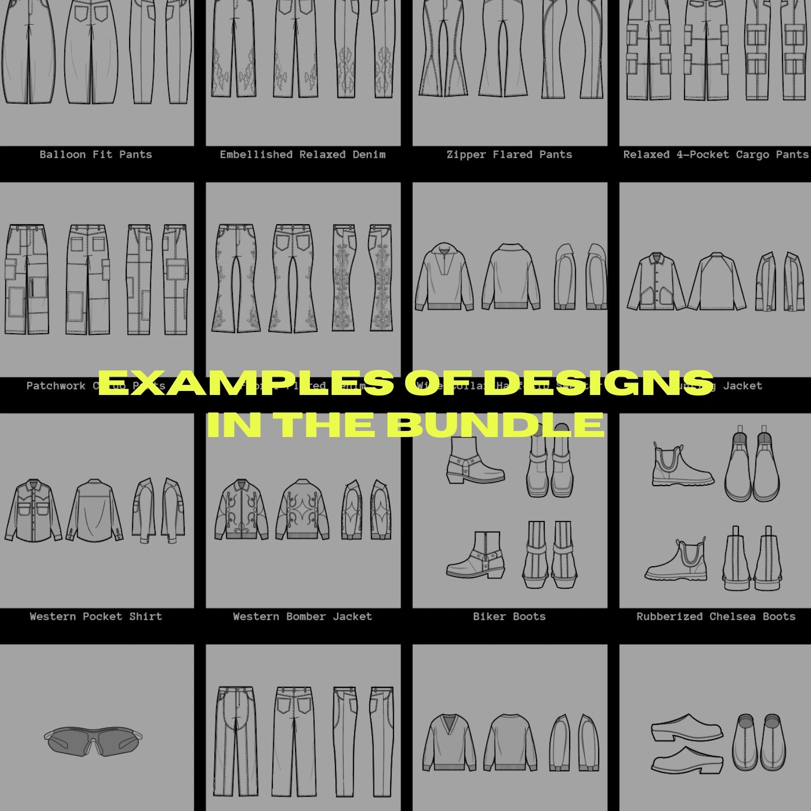 OPUS Professional Flat Sketch & Manufacturer Bundle (600+ Design Mockups & 600+ Trusted Factories)