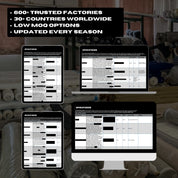 OPUS Professional Flat Sketch & Manufacturer Bundle (600+ Design Mockups & 600+ Trusted Factories)