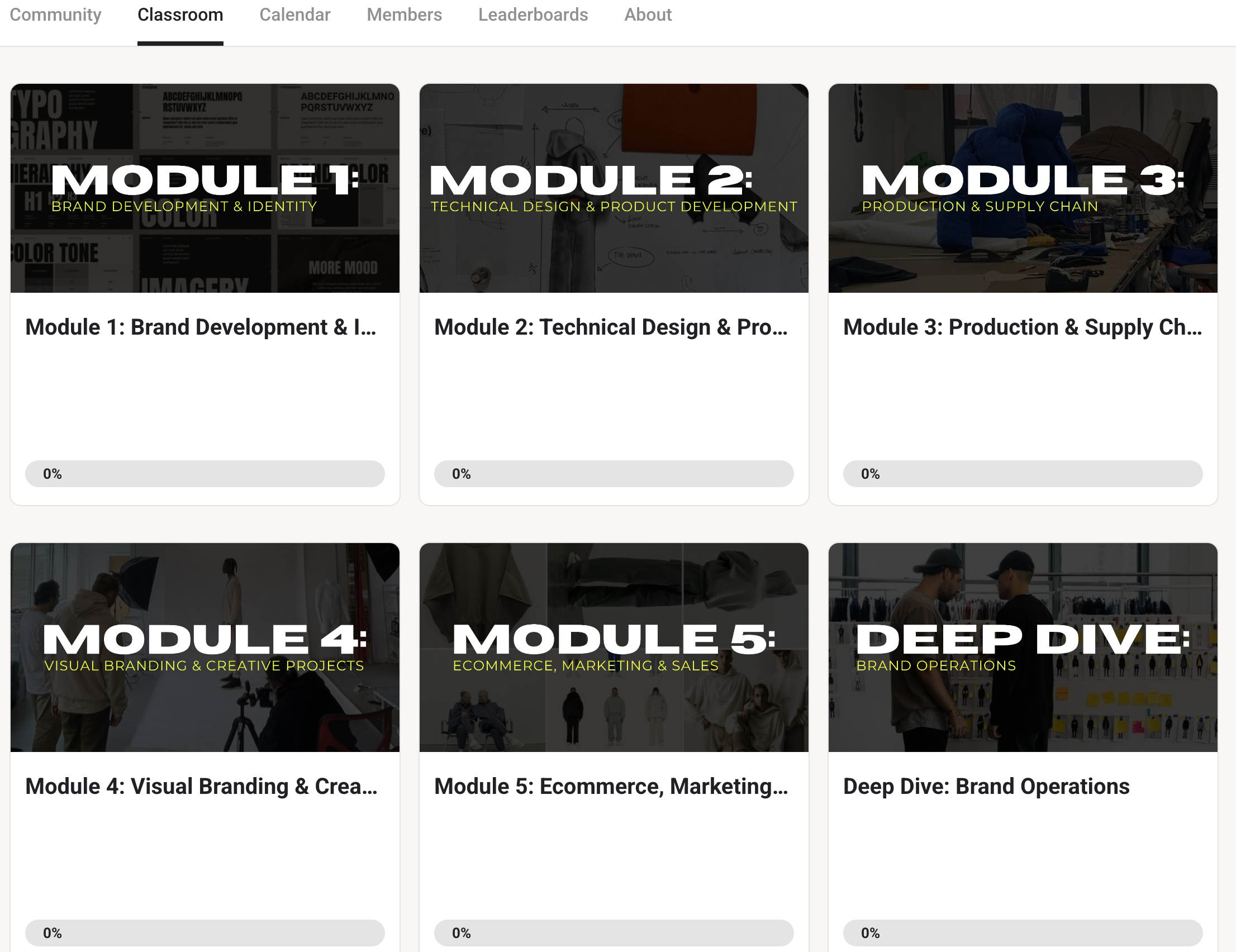 Unlimited Learning Modules